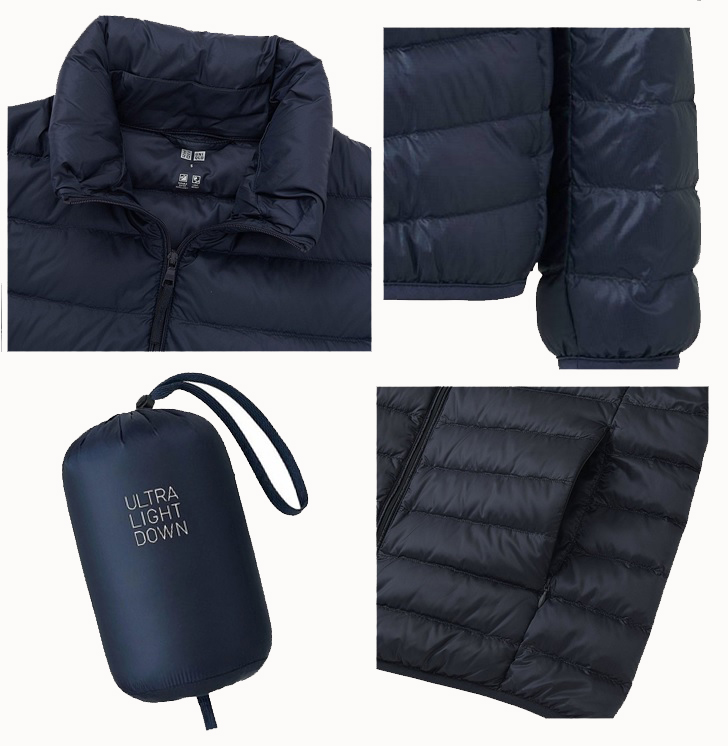 Campera Uniqlo Ultra Light Down Sin Capucha Navy - Imagen 3