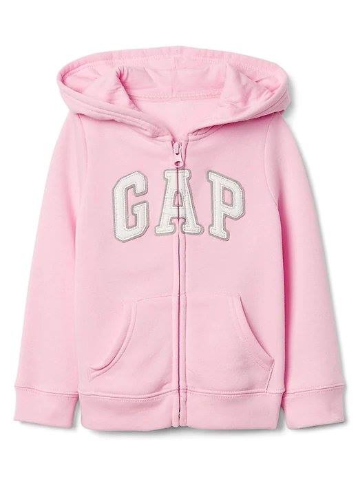Campera GAP Niñas Rosa Bebé con Logo - Imagen 6
