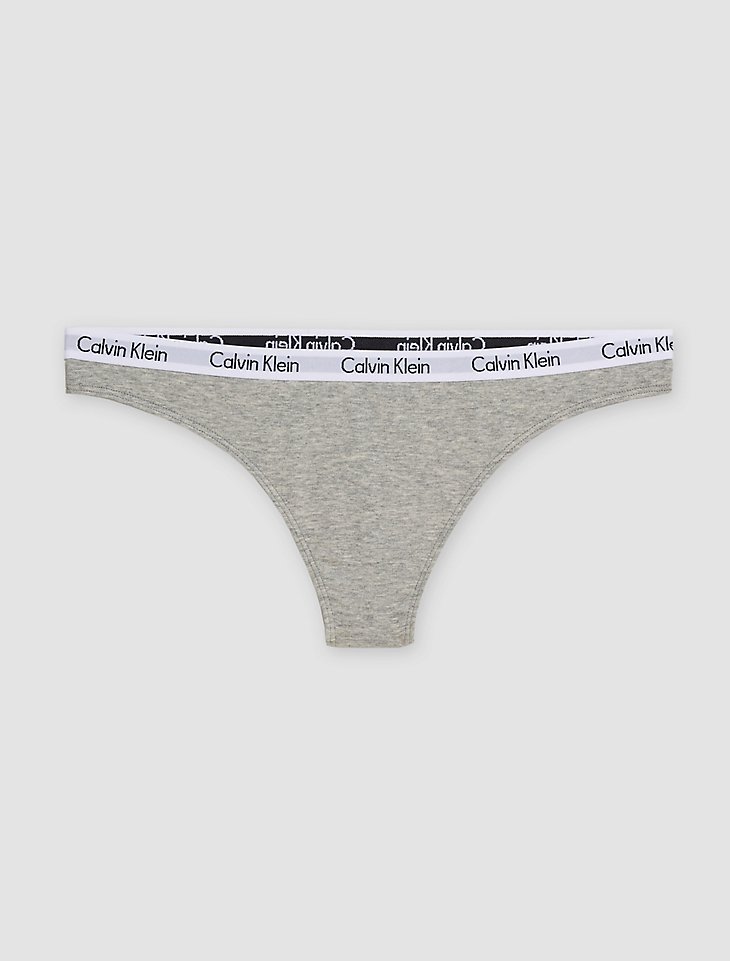 Tanga Calvin Klein Gris Elástico Fino - Imagen 3