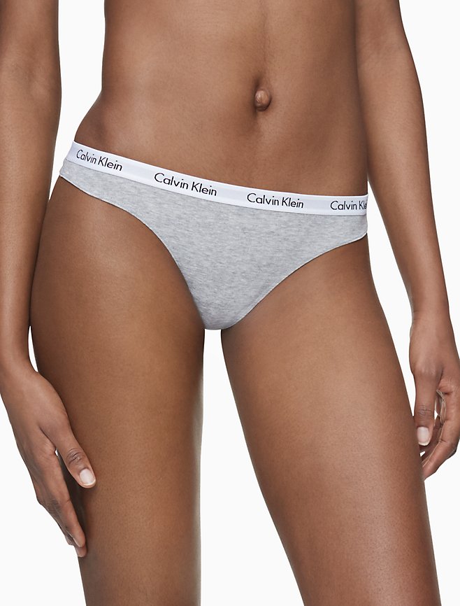 Tanga Calvin Klein Gris Elástico Fino - Imagen 5