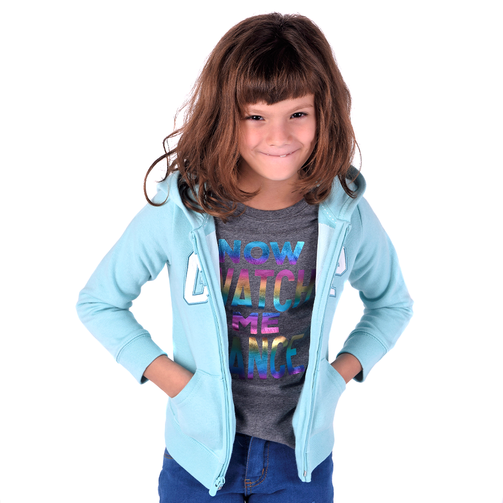 Campera GAP Niñas Turquesa con Logo - Imagen 2