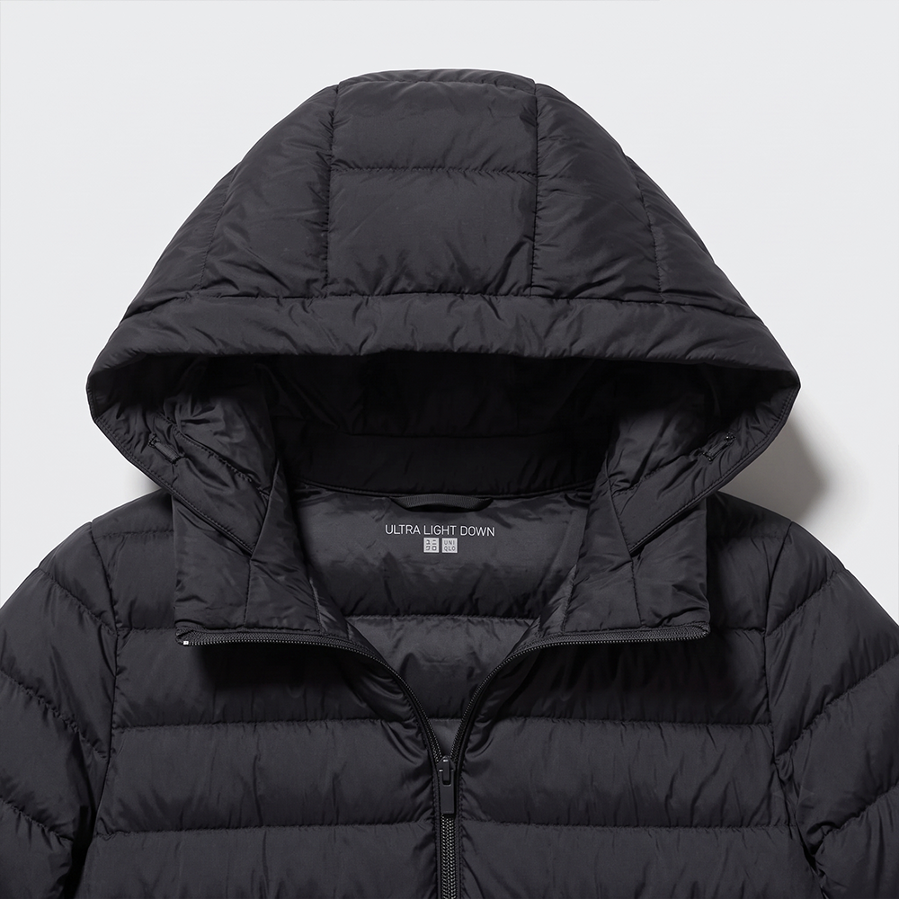 Abrigo Uniqlo Ultra Light Down Extralarga Negro Mujer - Imagen 3