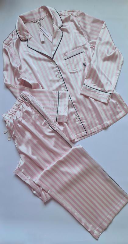 Pijama Victoria's Secret Satín Rosa - Imagen 10