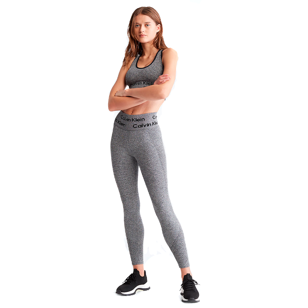 Calza Deportiva Performance Seamless 7/8 Gris