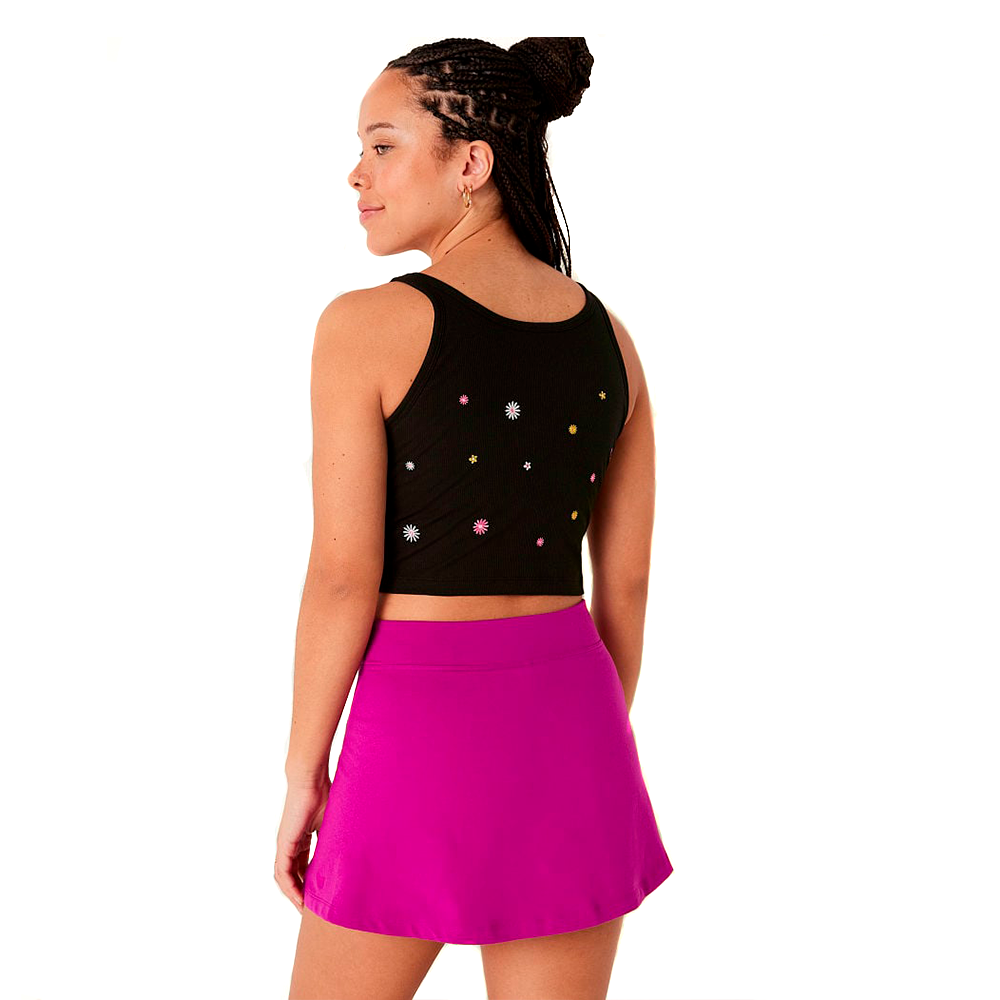 Top PINK Negro Floreado - Imagen 2