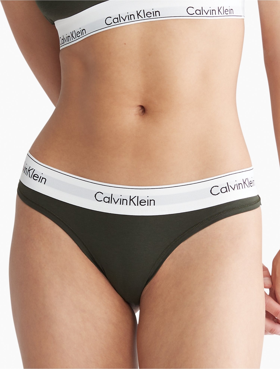 Tanga Calvin Klein Negro Elástico Grueso - Imagen 6
