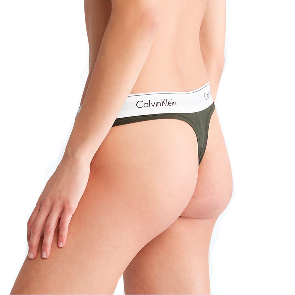 Tanga Calvin Klein Negro Elástico Grueso - Imagen 2