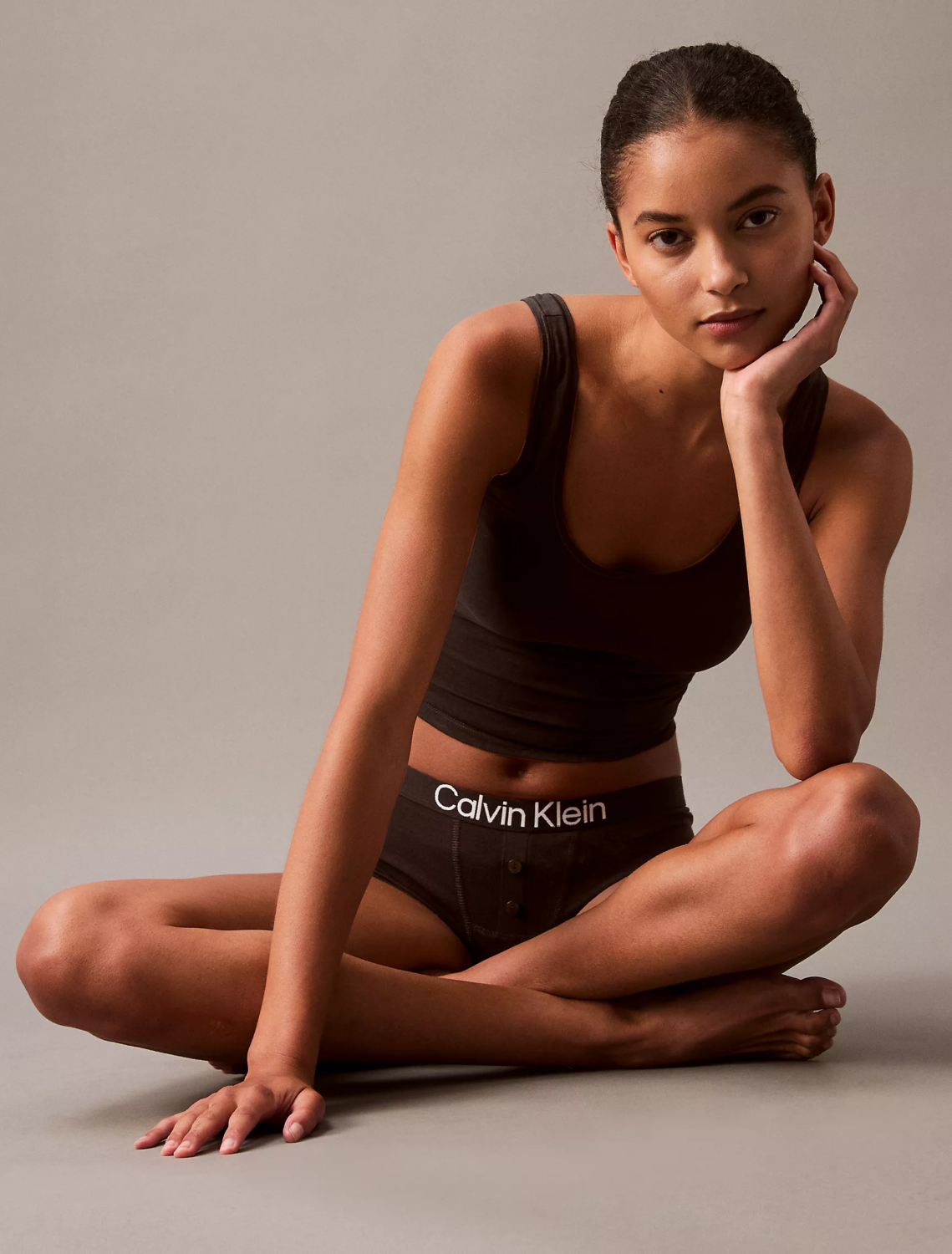 Boyshort Culotte Calvin Klein Negro - Imagen 6