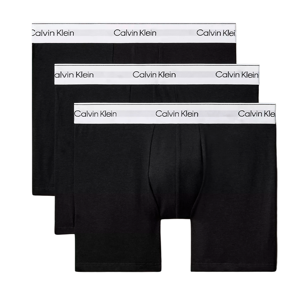 Boxer Negro Calvin Klein Hombre Algodón Pack x3
