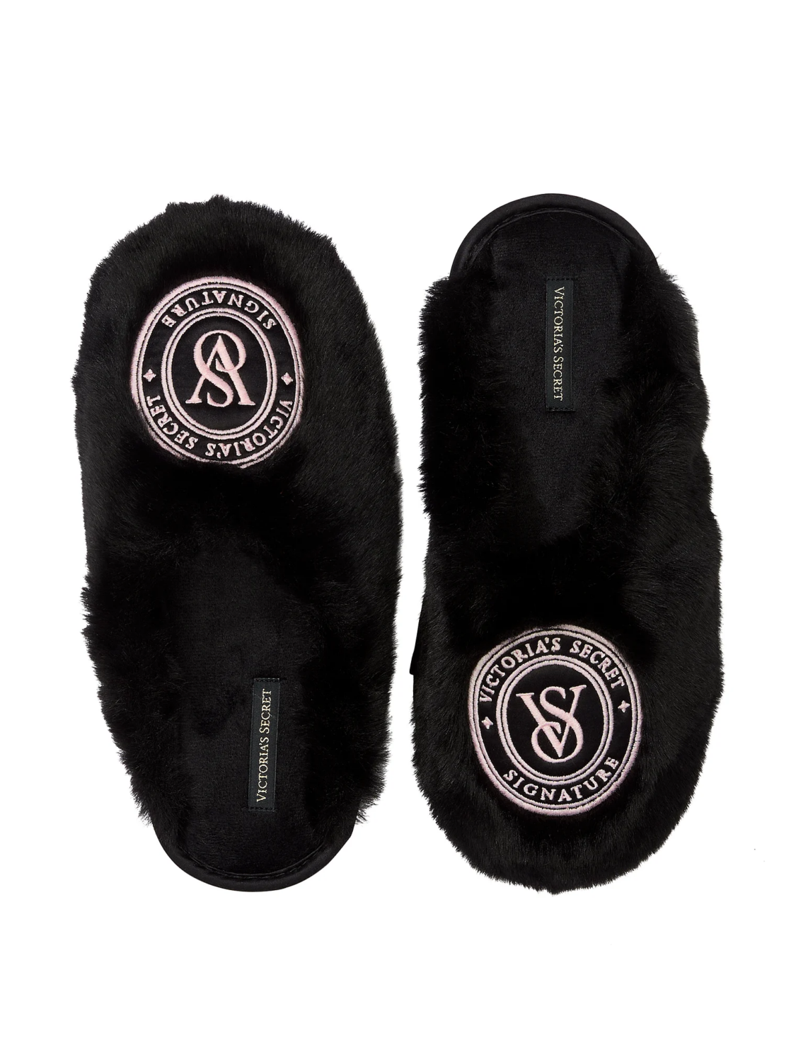 Pantuflas Victoria's Secret Negro Logo
