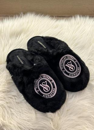 Pantuflas Victoria's Secret Negro Logo - Imagen 5