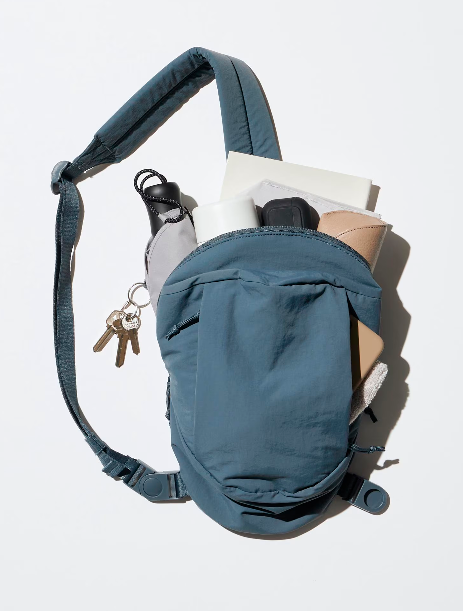 Bandolera Morral Uniqlo Azul Acero - Imagen 8