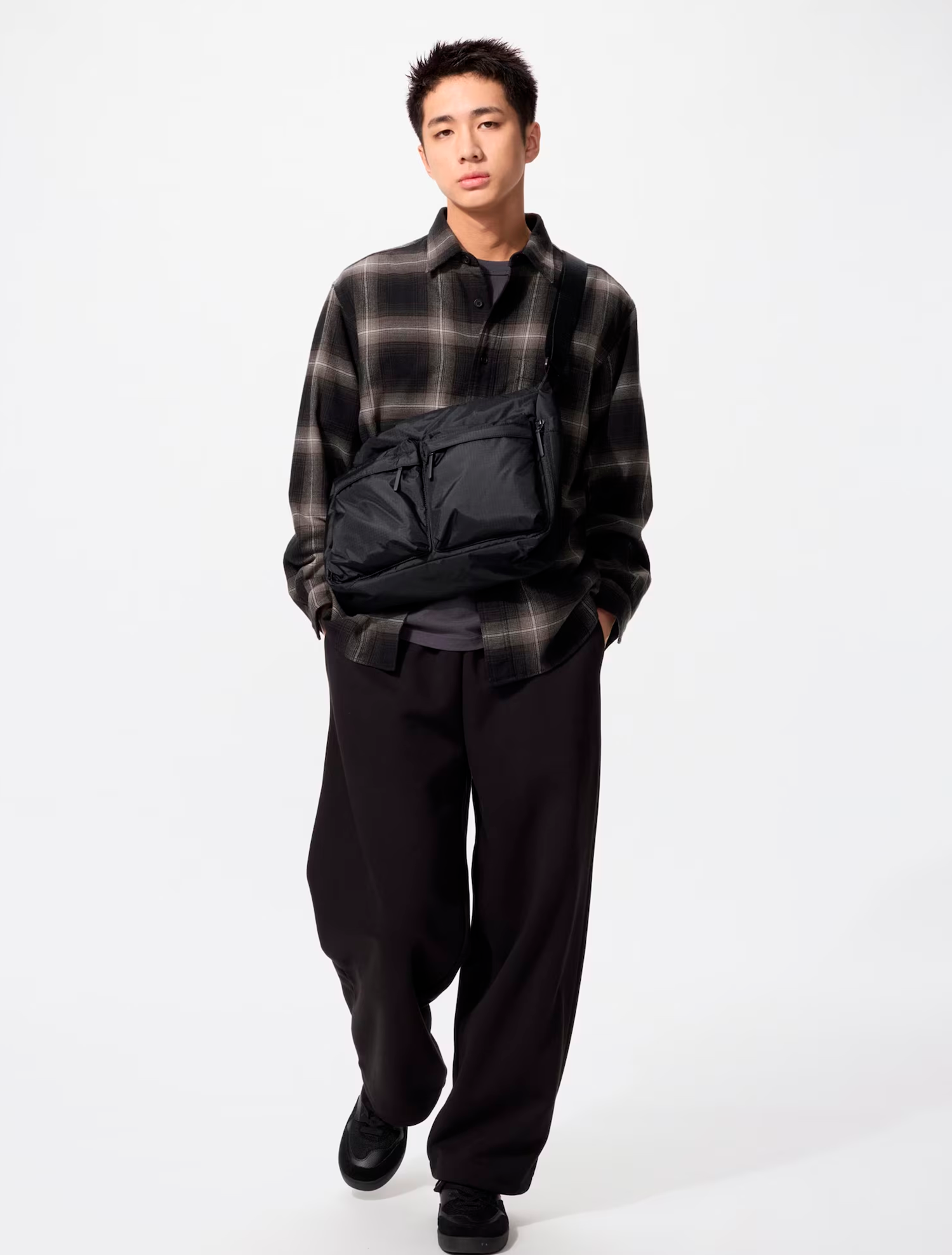 Bolso Bandolera Uniqlo Negro - Imagen 2