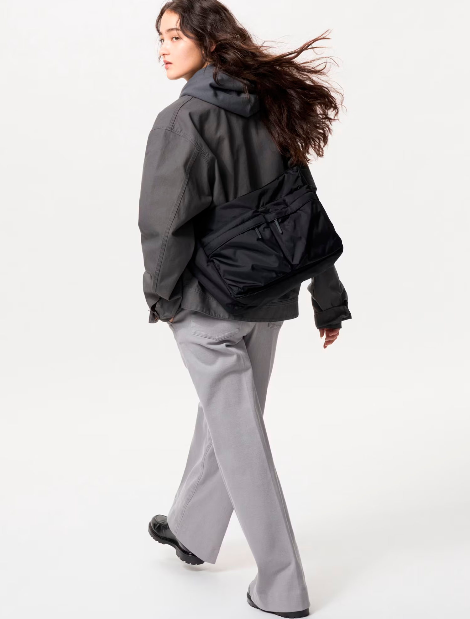 Bolso Bandolera Uniqlo Negro - Imagen 4