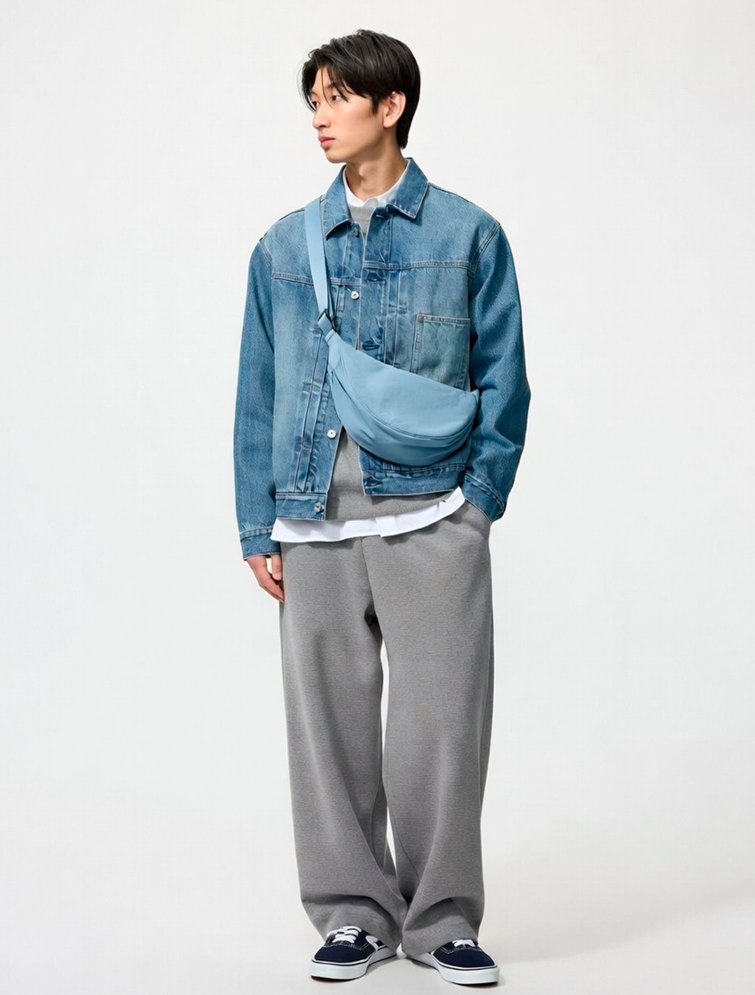 Riñonera Uniqlo Azul Acero Plus - Imagen 2
