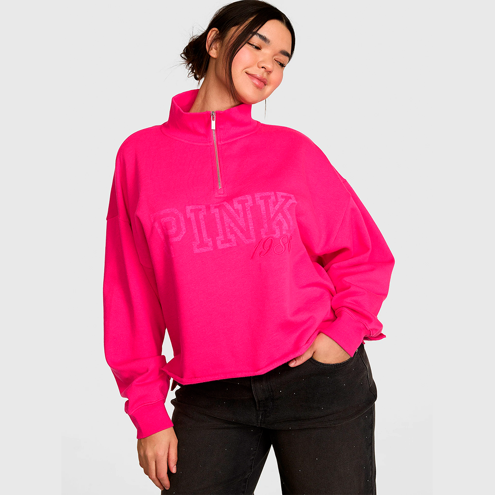 Buzo PINK Campus Fleece Fucsia - Imagen 2