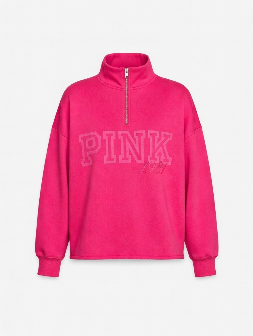 Buzo PINK Campus Fleece Fucsia