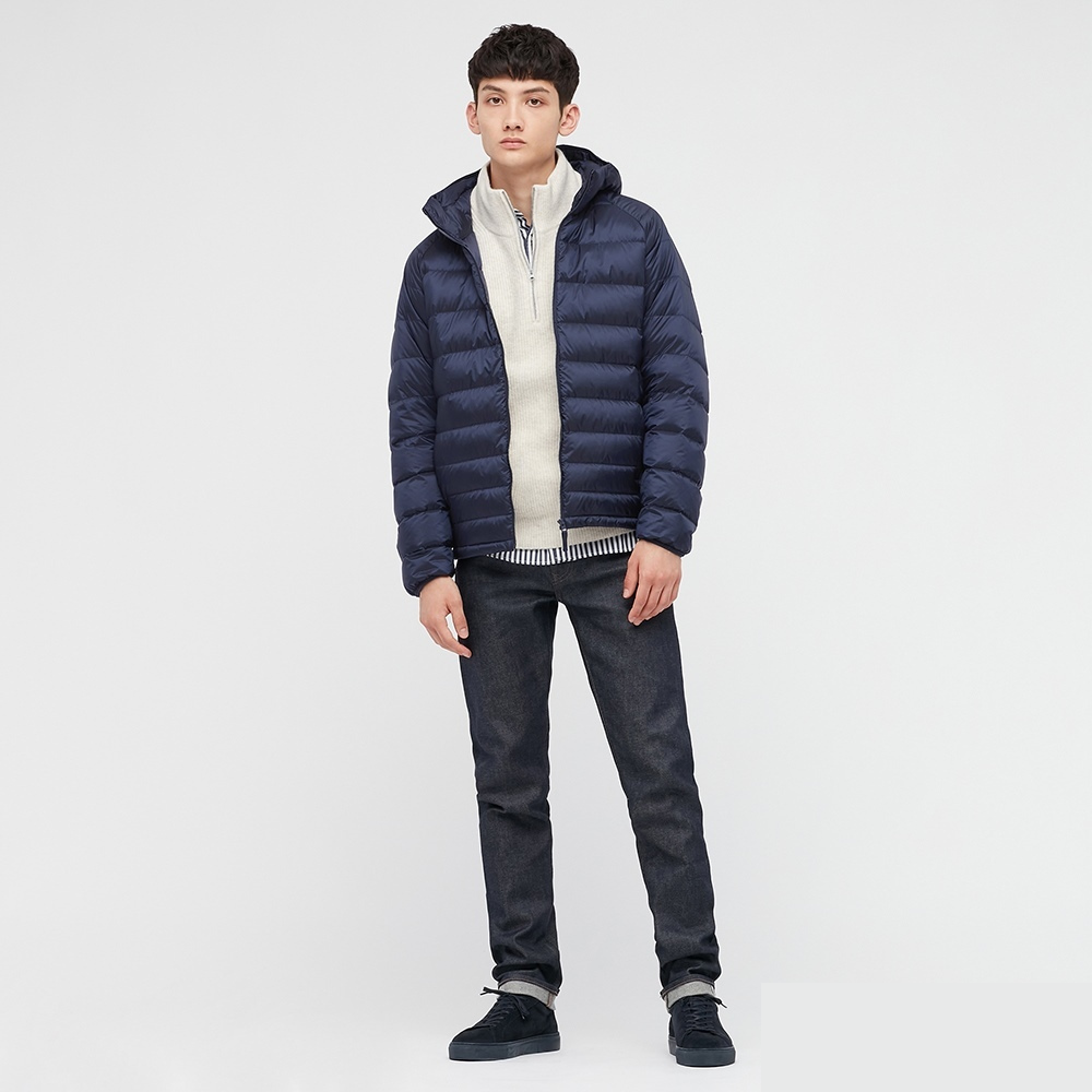 Campera Uniqlo Ultra Light Down Con Capucha Navy