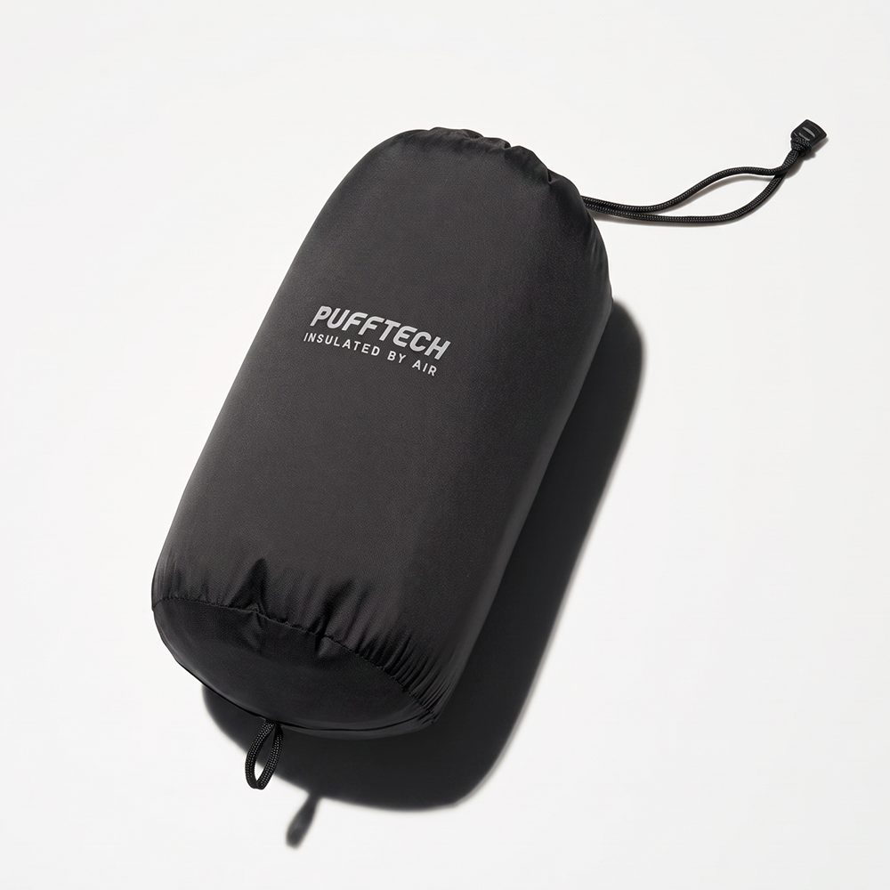 Campera Uniqlo Puffertech Hombre Sin Capucha Negro - Imagen 6