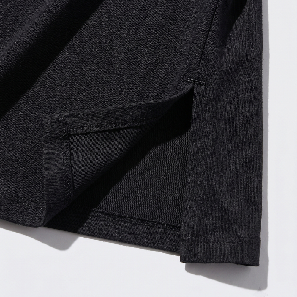 Remera Uniqlo Airism Cuello V De Mujer Holgada Negro - Imagen 8
