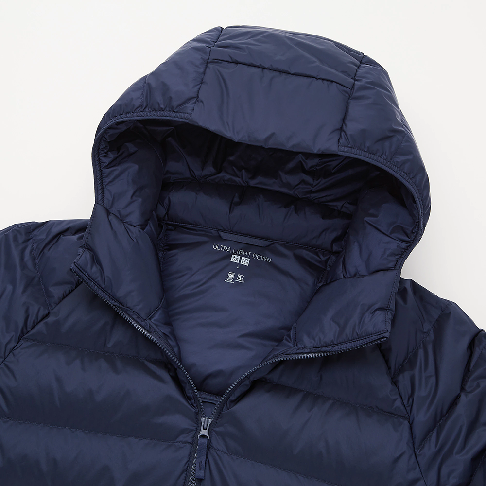 Campera Uniqlo Ultra Light Down Con Capucha Navy - Imagen 3