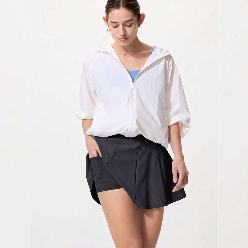 Pollera Short Deportiva Uniqlo Negro Active - Imagen 2