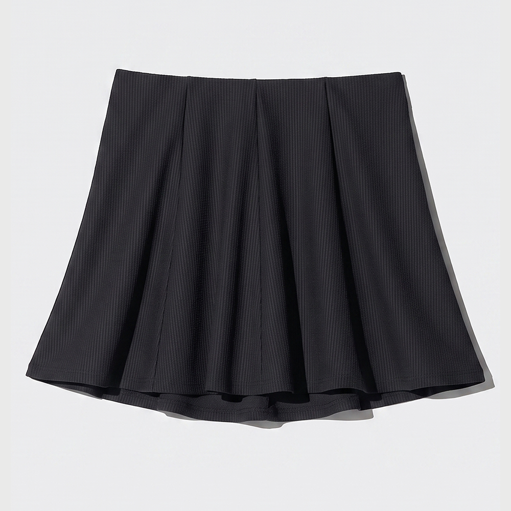 Pollera Short Deportiva Uniqlo Negro Active