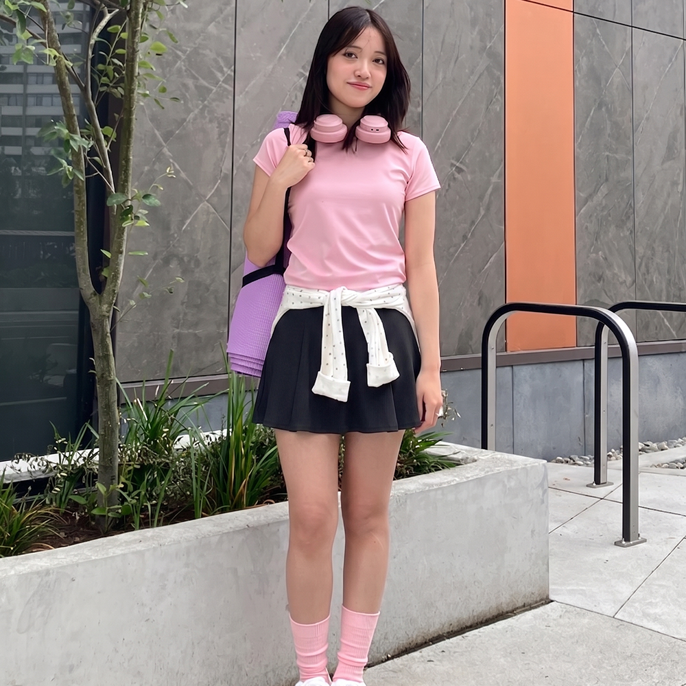 Pollera Short Deportiva Uniqlo Negro Active - Imagen 7